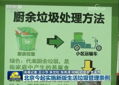 北京5月1日起实施新版生活垃圾管理条例 城市生活垃圾经营服务迈入新阶段